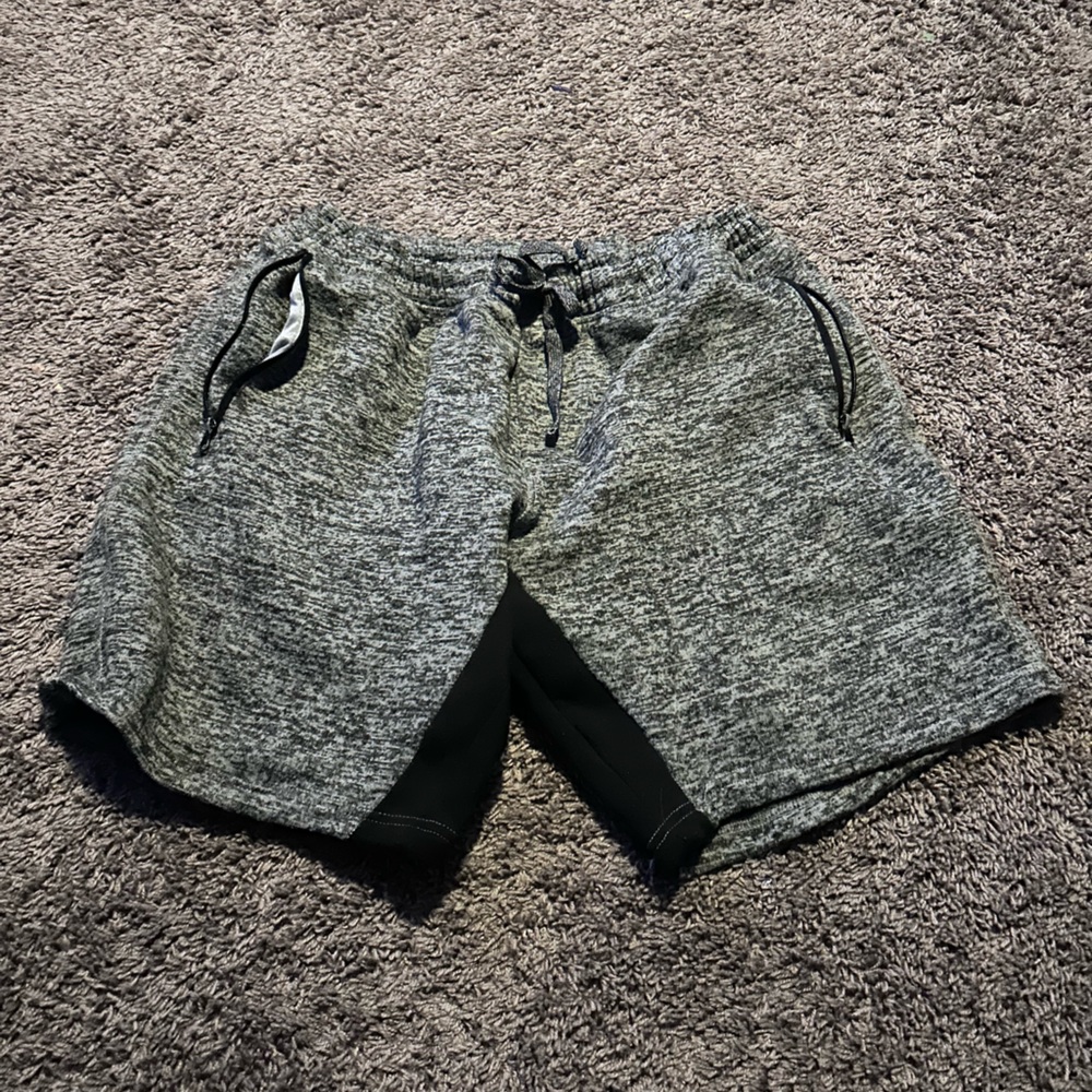 Men's Athletic Shorts in Black and Gray